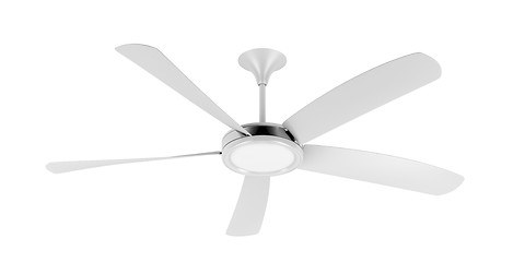 Image showing White ceiling fan 