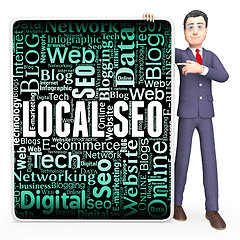 Image showing Local Seo Shows Search Engine And Board