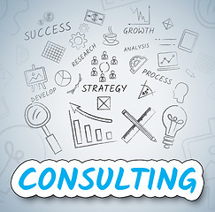 Image showing Consulting Ideas Shows Seek Advice And Ask