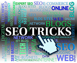 Image showing Seo Tricks Represents Search Engine And Idea