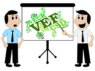 Image showing Vef Currency Means Venezuela Bolivars And Foreign