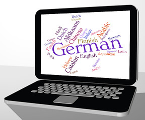 Image showing German Language Means Word Words And Text