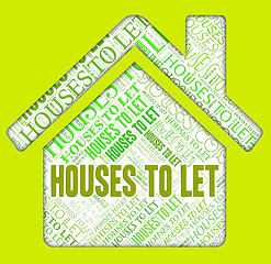 Image showing Houses To Let Represents For Rent And Home