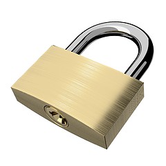 Image showing Closed lock isolated