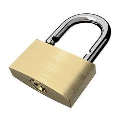 Image showing Open lock isolated