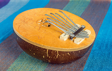 Image showing African Kalimba Closeup