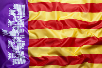 Image showing Textile flag of Majorca