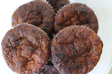 Image showing  homemade chocolate muffins