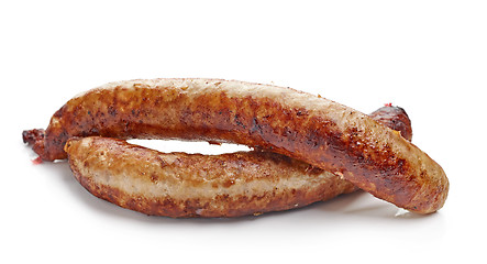 Image showing two grilled sausages