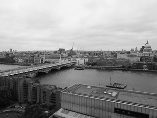 Image showing Aerial view of London