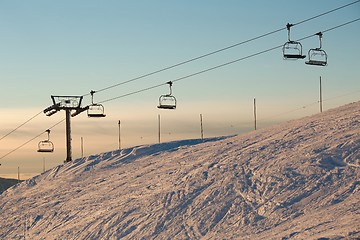 Image showing Ski Lift Afternoon