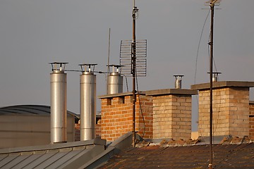 Image showing Roofs and chimneys