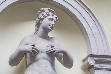 Image showing Feminine statue of Abundance