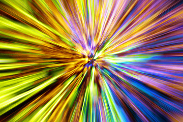 Image showing abstract christmas lights explosion