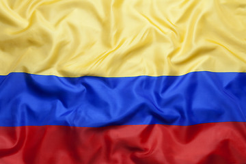 Image showing Textile flag of Colombia