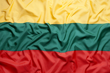 Image showing Textile flag of Lithuania