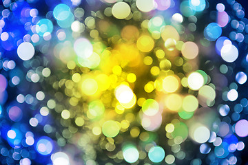 Image showing color christmas lights as nice background