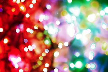 Image showing abstract christmas color lights background