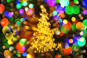 Image showing color christmas tree