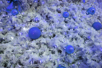 Image showing blue christmas background