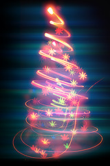 Image showing color christmas tree