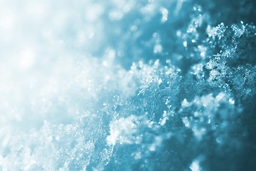 Image showing blue snow backround