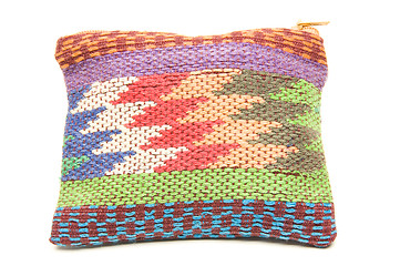 Image showing knitted small carry bag made in honduras