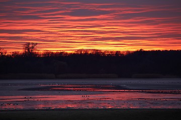 Image showing Sunset Glowing Sky