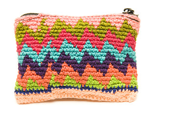 Image showing knitted small carry bag made in honduras