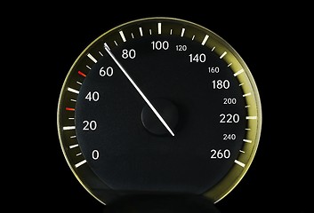 Image showing Speedometer of a car