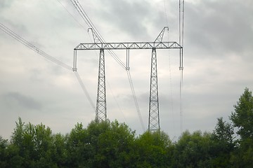 Image showing High voltage line