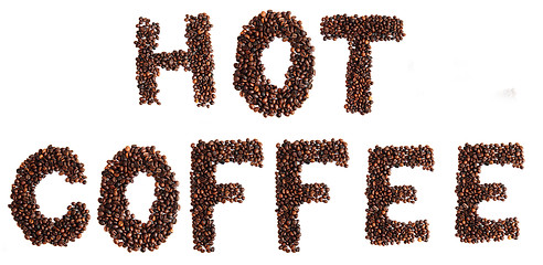 Image showing hot coffee isolated