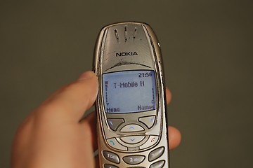 Image showing Old Nokia mobile phone