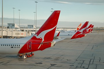 Image showing Aircrafts of Qantas