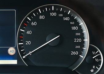 Image showing Speedometer of a car