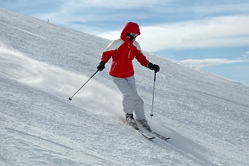 Image showing Skiing in the Alps