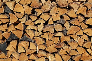 Image showing Log Pile Closeup