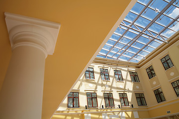 Image showing interior with and glass ceiling