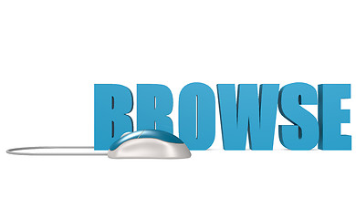 Image showing Browse word isolated