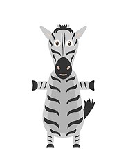 Image showing Funny zebra character