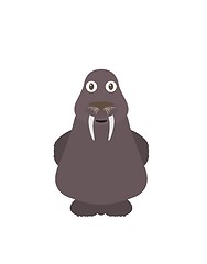 Image showing Funny walrus character