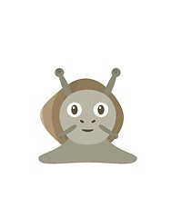 Image showing Funny snail character