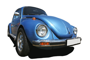 Image showing Vintage Blue Car 60's