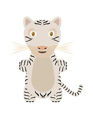 Image showing Funny white tiger character