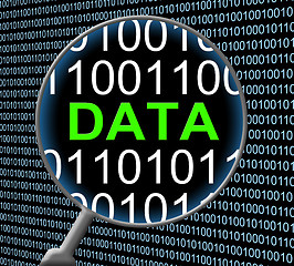 Image showing Computer Data Means Bytes Technology And Pc