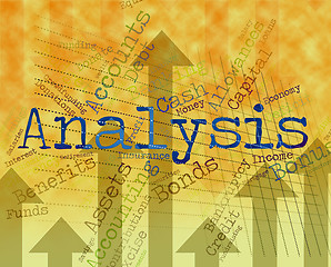 Image showing Analysis Word Means Data Analytics And Analyse