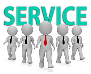 Image showing Service Businessmen Represents Commercial Entrepreneurial And Fi