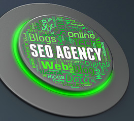 Image showing Seo Agency Indicates Push Button And Agencies