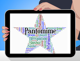 Image showing Pantomime Star Indicates Words Play And Melodrama