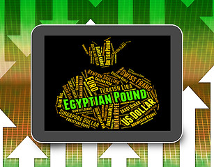 Image showing Egyptian Pound Shows Worldwide Trading And Coin